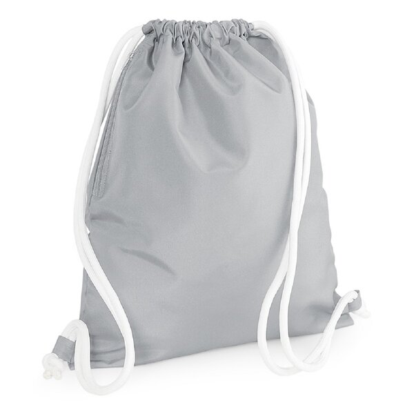 Sac à dos en toile cordons épais - BG110 - gris clair