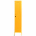 vidaXL Armoire à casiers Jaune moutarde 35x46x180 cm Acier