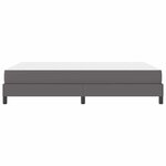 vidaXL Lit avec matelas Gris 140 x 190 cm Faux cuir