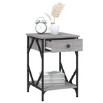 vidaXL Tables de chevet 2 Pièces sonoma gris 40x42x60cm bois d'ingénierie