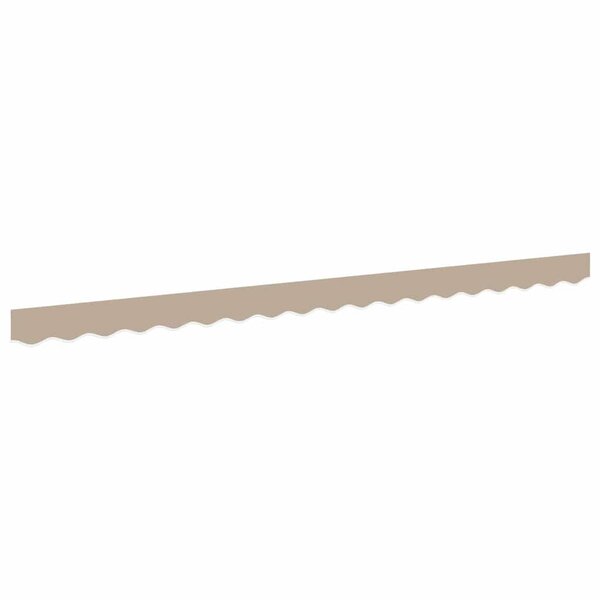 vidaXL Bande de auvent Beige 3.8 x 0.2 m Toile