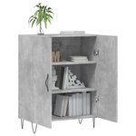 vidaXL Buffet gris béton 69 5x34x90 cm bois d'ingénierie