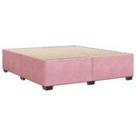 vidaXL Cadre de lit Rose 180x200 cm Velours