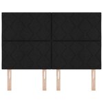 vidaXL Tête de lit avec tête de lit Noir 160 cm Cuir synthétique