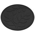 vidaXL Pierre de marchage 6 Pièces Noir Ø 44 x 2 cm Caoutchouc