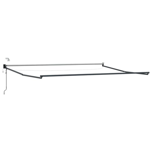 vidaXL Cadre de store rétractable électrique Anthracite 4 × 3 m