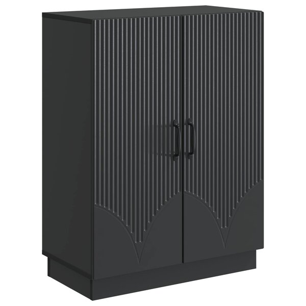 vidaXL Buffet Noir 66 x 34 5 x 87 cm Bois d'ingénierie