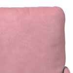 vidaXL Canapés avec coussin 55cm Rose Contreplaqué