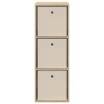 vidaXL Buffet avec tiroir Chêne Sonoma 35 x 32 x 99 5 cm