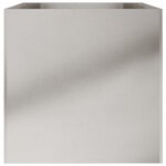 vidaXL Jardinière argenté 62x47x46 cm acier inoxydable