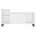 vidaXL Meuble TV Blanc 100x35x55 cm Bois d'ingénierie
