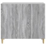vidaXL Buffet Sonoma gris 89 x 34 5 x 80 cm Bois d'ingénierie