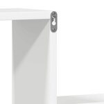 vidaXL Étagères murales 2 Pièces blanc brillant bois d'ingénierie