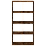 vidaXL Étagère séparatrice de pièce chêne fumé 69 5x29x137 5 cm