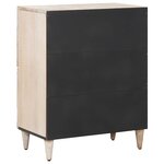 vidaXL Buffet avec porte Blanc 60 x 33 5 x 75 cm Bois de mangue massif