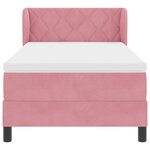 vidaXL Lit à ressorts avec matelas gris foncé 80x200 cm en velours