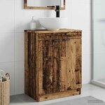 vidaXL Meuble de salle de bain avec évier Bois ancien 54 x 35 x 83 cm