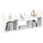vidaXL Armoire murale 100x18x40 cm blanc bois d'ingénierie