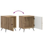 vidaXL Cabinet de chevet Chêne artisanal 43 x 34 5 x 50 cm