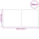 vidaXL Feutre pour étang 300 g/㎡ 1x10 m