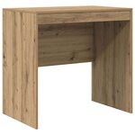 vidaXL Bureau avec rangement 2 Pièces chêne artisanal 80 x 50 x 76 cm