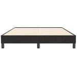 vidaXL Sommier à lattes de lit sans matelas noir 160x210 cm velours