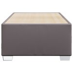 vidaXL Cadre de lit Gris 100x200 cm Similicuir