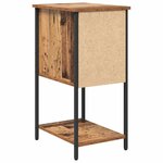 vidaXL Cabinet de chevet avec tiroir 2 Pièces Bois ancien 32 x 42 x 70 cm