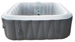 Spa gonflable 6 places carré - Sunspa - Bandeau LED inclus - Dimensions : 185 x 185 cm