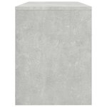 vidaXL Tabouret de toilette Gris béton 70x35x45 cm Bois d'ingénierie