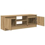 vidaXL Meuble TV chêne artisanal 102x30x36 cm bois d'ingénierie
