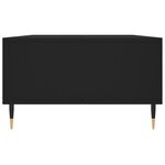 vidaXL Table basse noir 104x60x35 cm bois d'ingénierie