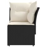 vidaXL Sofa de jardin avec accoudoirs et sofa d'angle 2 Pièce Rotin PE