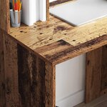 vidaXL Bureau Bois ancien 91 x 50 x 149 cm Bois d'ingénierie