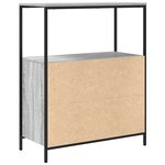 vidaXL Meuble de salle de bain avec étagères sonoma gris 76 5x35x95 cm