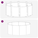 vidaXL Jardinière Anthracite 120 x 120 x 50 cm Acier