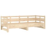 vidaXL Lit coulissant sans matelas bois de pin massif 2x(90x190) cm