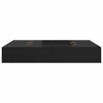 vidaXL Cadre de lit Chêne noir 190 x 135 x 31 5 cm Bois d'ingénierie
