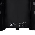 vidaXL Arbre de Noël neigeux avec base de parapluie Noir 170 cm PVC