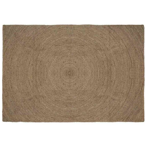 vidaXL Tapis de surface Rectangulaire Gris 160 x 230 cm Jute