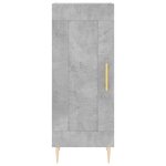 vidaXL Buffet Gris béton 34 5x34x90 cm Bois d'ingénierie