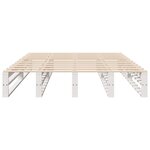 vidaXL Cadre de lit sans matelas blanc 140x190 cm bois de pin massif