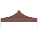 vidaXL Toit de tente de réception 4 5x3 m Marron 270 g/m²