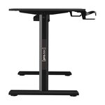 Bureau table poste de travail électrique à hauteur réglable 110 x 60 x 72 - 117 cm noir 03_0009074
