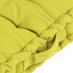 vidaXL Coussins de plancher de palette lot de 3 Vert pomme Coton