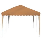 vidaXL Tente de fête pop-up 575 x 290 x 245 cm Beige