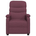 vidaXL Fauteuil électrique de massage Violet Tissu