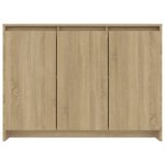 vidaXL Buffet Chêne sonoma 102x33x75 cm Bois d'ingénierie