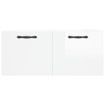 vidaXL Armoire murale blanc brillant 80x36 5x35 cm bois d'ingénierie