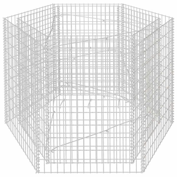 vidaXL Lit surélevé à gabion hexagonale 160x140x100 cm
